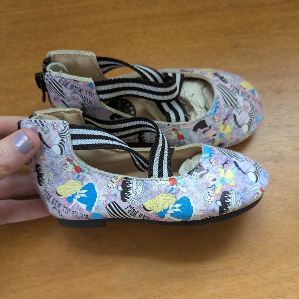 Spellbound Soles Alice In Wonderland Mad Hatter Leather‎ Shoes